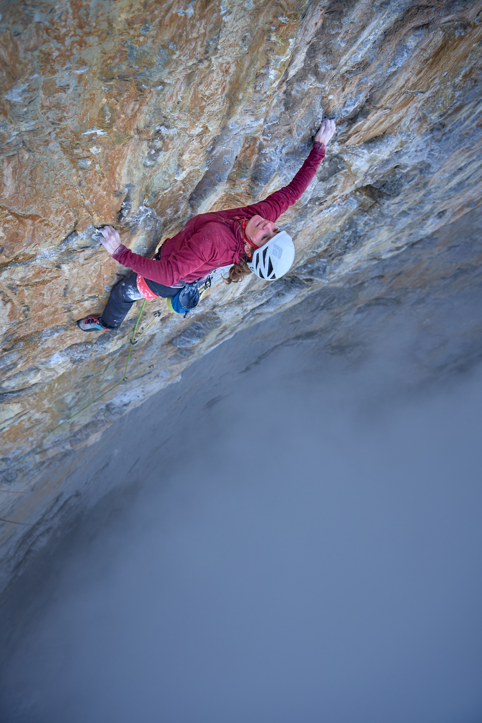 Babsi Zangerl on the Eiger North Face (Copyright Paolo Sartori/Babsi Zangerl)