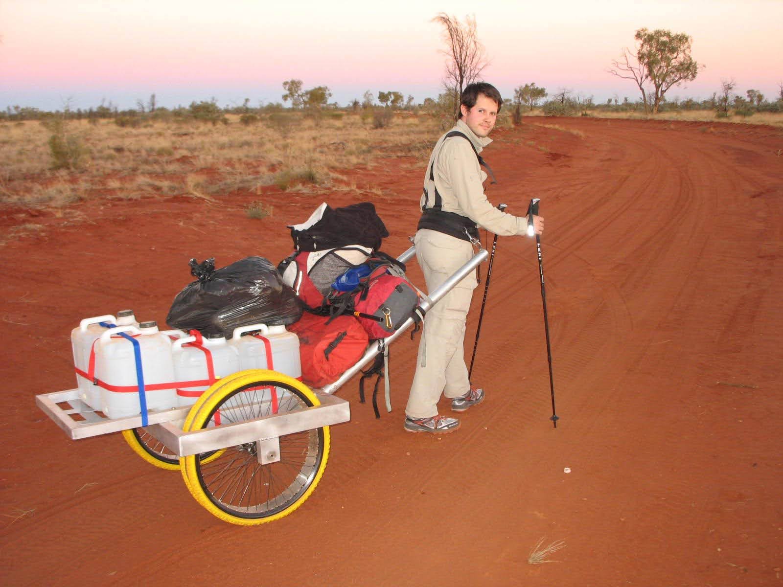 Louis-Philippe Loncke in the Simpson Desert