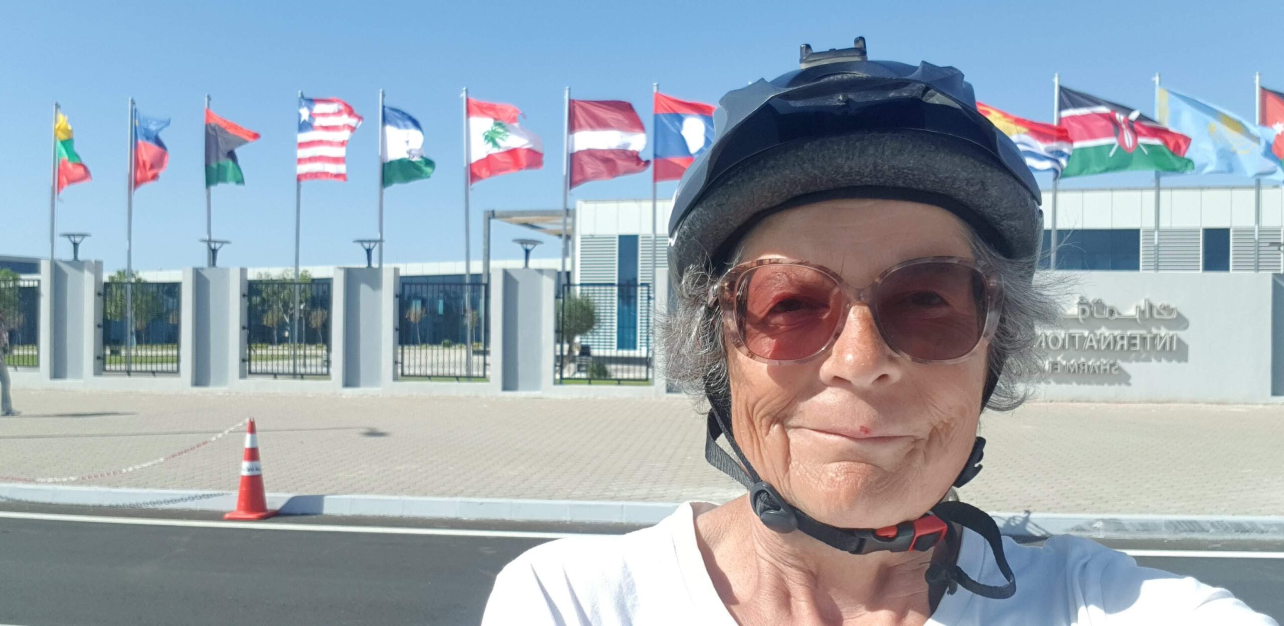 Dorothee Hildebrandt Grandma COP27 cycle