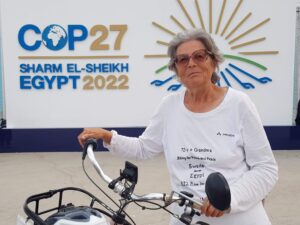 Dorothee Hildebrandt - cycle to COP27