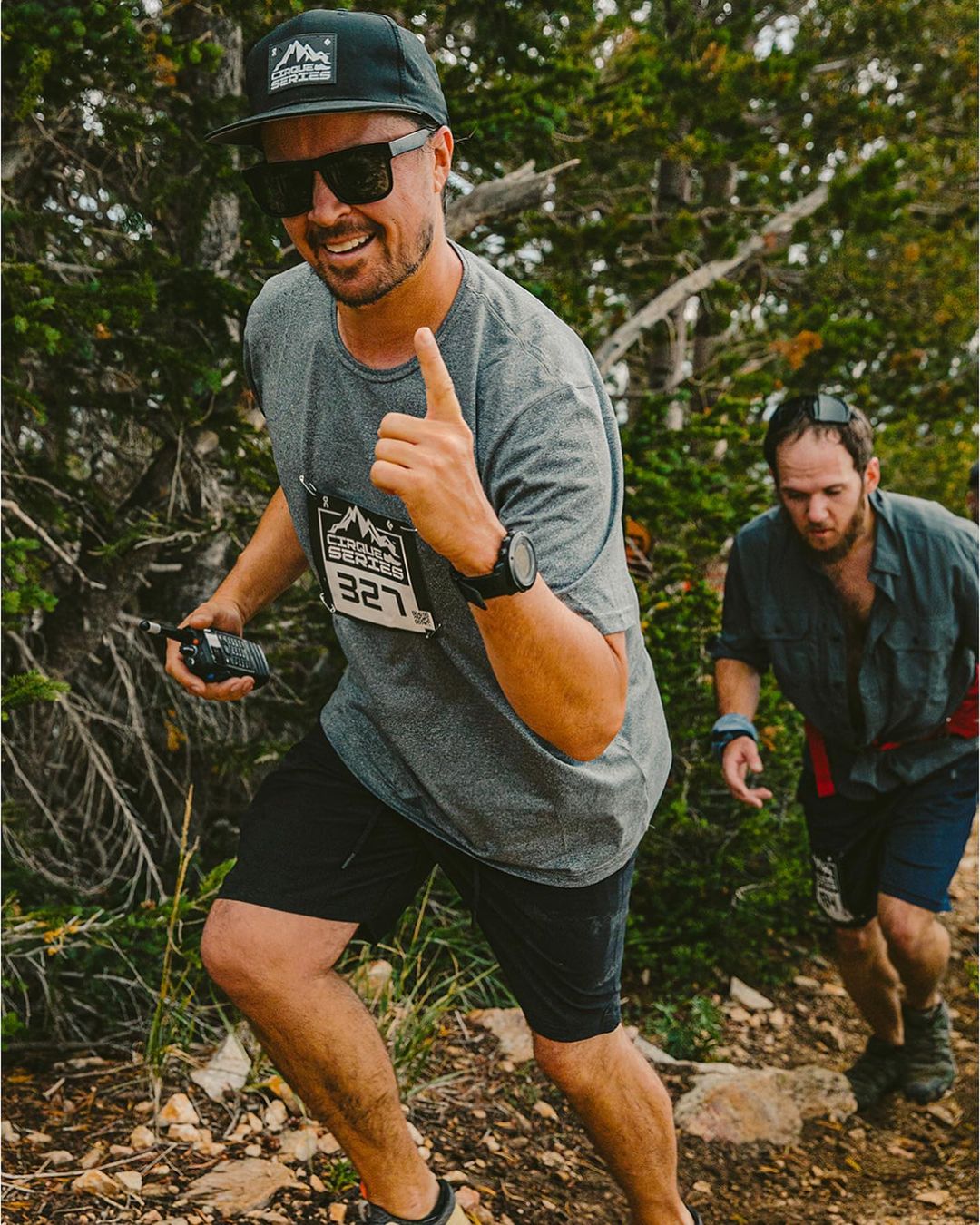 Julian running during the Cirque Series