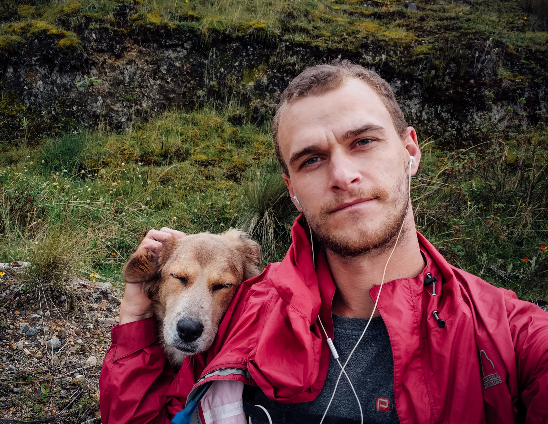 Tom Turcich and Savannah on the World Walk