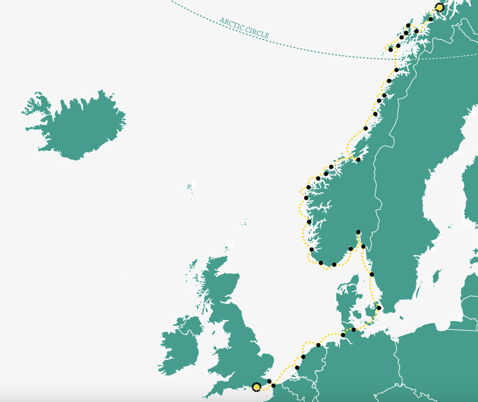 Route of the Arctic Lifeboat