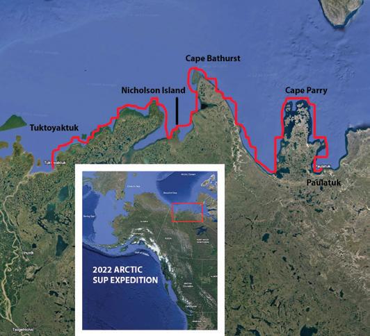 Karl Kruger Arctic SUP 2022 route